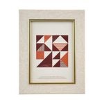 Portarretrato Beige con Toque Dorado 23 x 18 cm