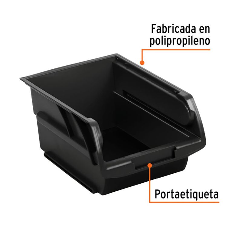 Recipiente Organizador 4.1 Plg Negro