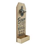 Abrebotellas de Madera con Texto Beers