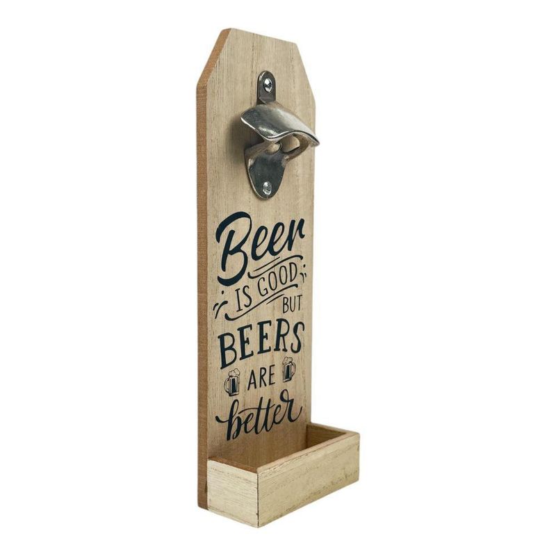 Abrebotellas de Madera con Texto Beers