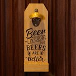 Abrebotellas de Madera con Texto Beers