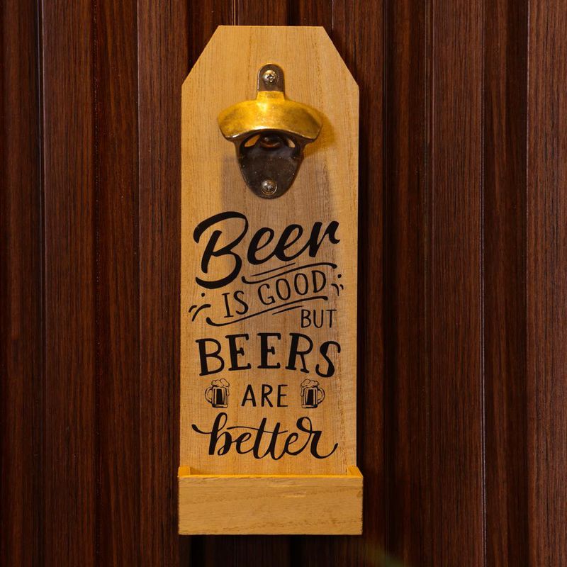 Abrebotellas de Madera con Texto Beers