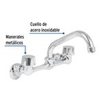 Grifo de Cocina con Conexiones de Pared