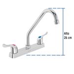 Lavaplatos Mezcladora Basic Cuello Largo