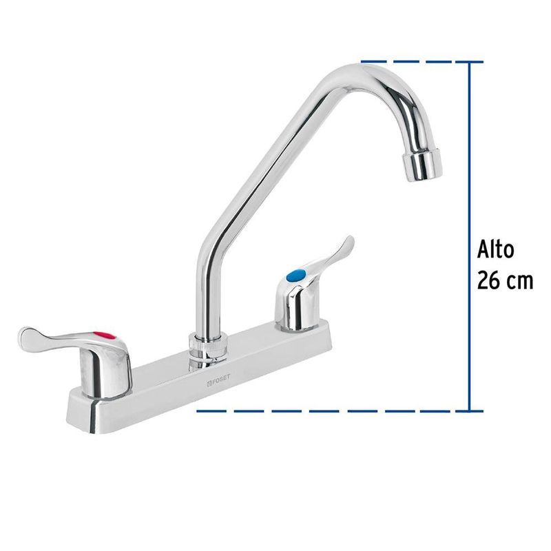 Lavaplatos Mezcladora Basic Cuello Largo