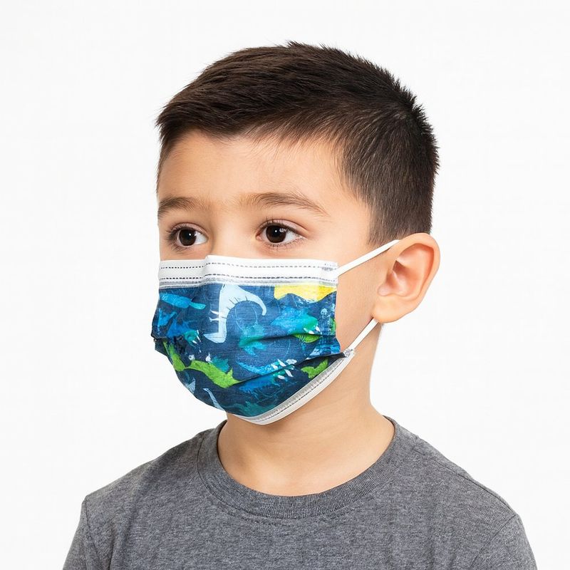 Macarilla Desechable para Niños Dinosaurios