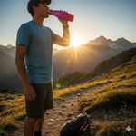 Botella de Agua Mate Bicolor Rosa 500 Ml