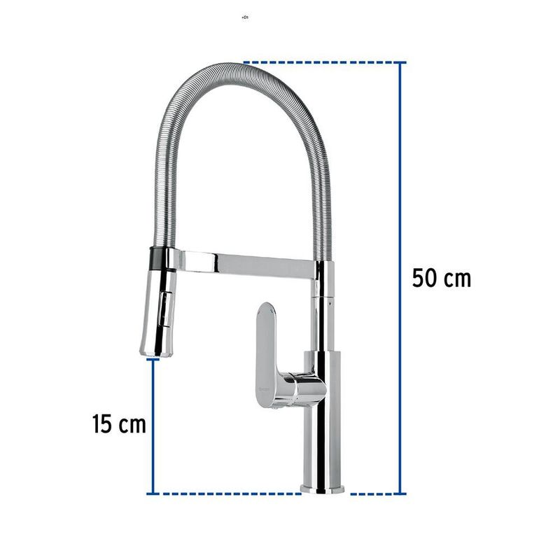 Lavaplatos Monomando Riviera Cromo