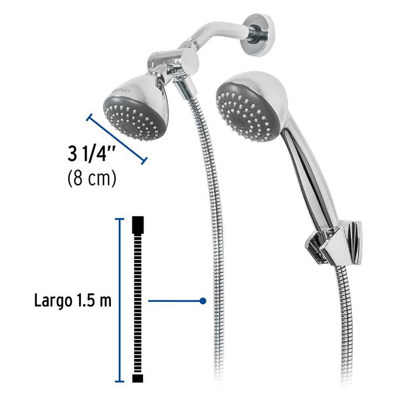 Cabeza de Ducha Aero Fija con Extensión