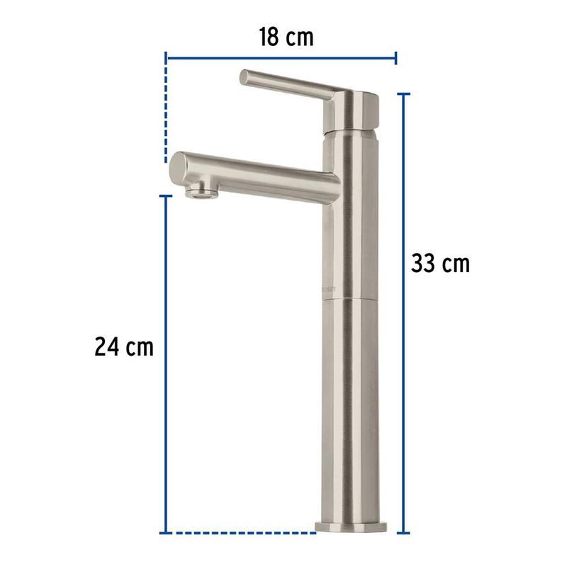 Monomando Recto Element para Baño