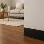 Zócalo Flexible Negro de 3 Plg por 1 M Lineal