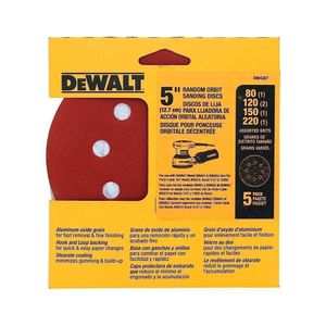 Lija Circular 5 Plg Varios Gruesos - Dewalt