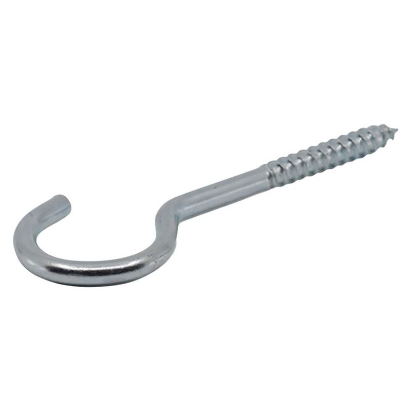 Set de 6 Armellas Abiertas Metálicas para Sujeción de 3 3/4 Plg