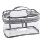 Set de 3 Cosmetiqueras Gris Flores Fresh
