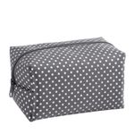 Set de 3 Cosmetiqueras Gris Flores Fresh