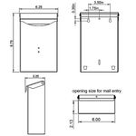 Buzón Clásico de Acero Galvanizado Negro