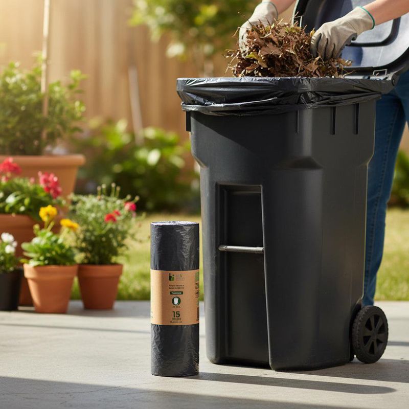 Bolsa Biodegradable para Basura Tamaño Xxl de 15 Pzas