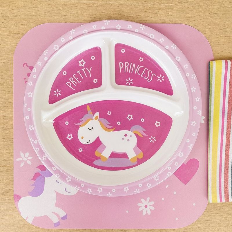 Plato con Divisiones Unicornio
