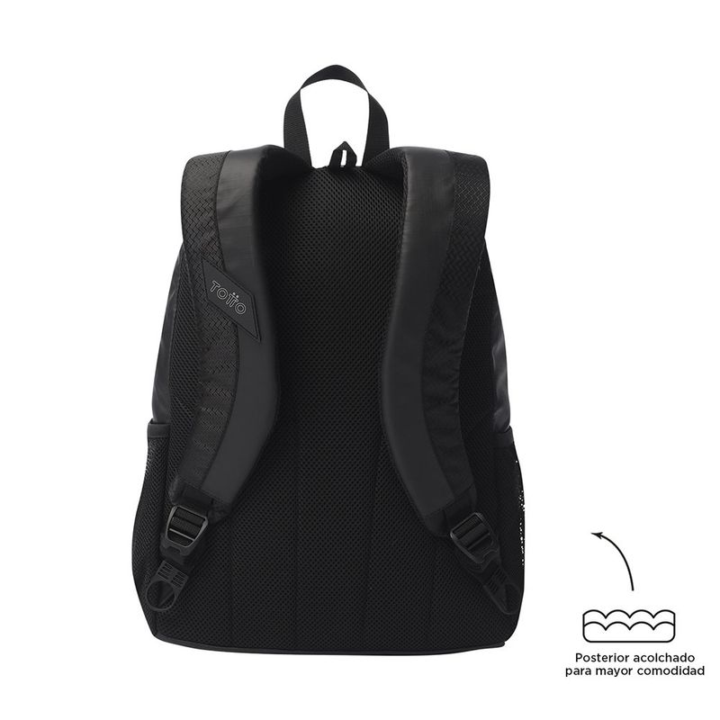 Mochila Compacta Negra Hierro