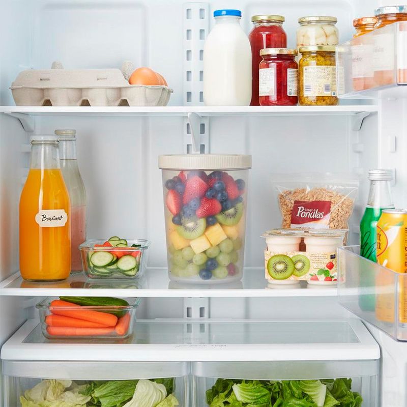 Recipiente Cilindro con Rosca Marfil 2 Lt