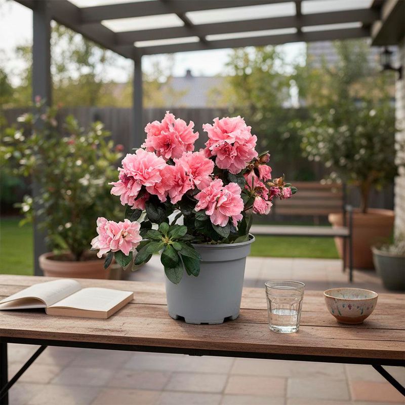Azalea Holandesa Rosa con Maceta 17 cm