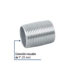 Niple Corrido con Rosca 1 Plg de Acero Galvanizado