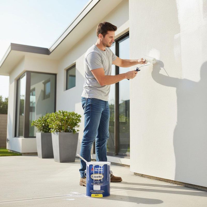 Excello Weather Perfect Látex Mate Base Extra White 1 Gal - Sherwin Williams