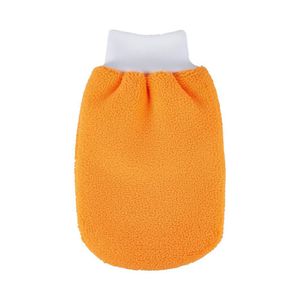 Guante de Microfibra para Lavado de Auto Color Naranja