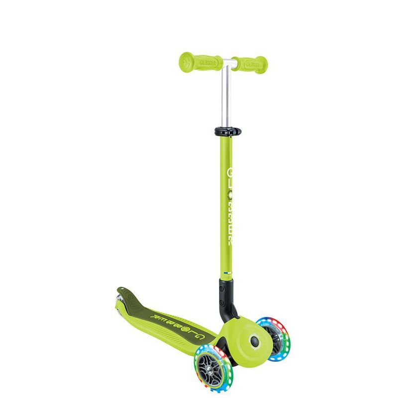 Scooter Plegable Con Luces Verde