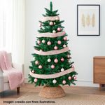 Listón Rosa con Copos