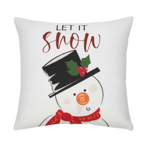 Cojín Relleno Diseño Muñeco de Nieve