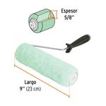 Rodillo de 9 plg con Felpa de 5/8 plg