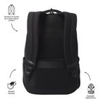 Mochila Steif Ino Negra para Uso Diario