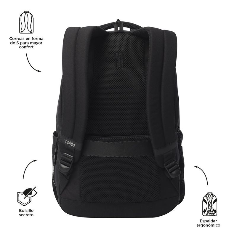 Mochila Steif Ino Negra para Uso Diario