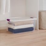 Caja Plástica Extra Grande Ciruela 62L