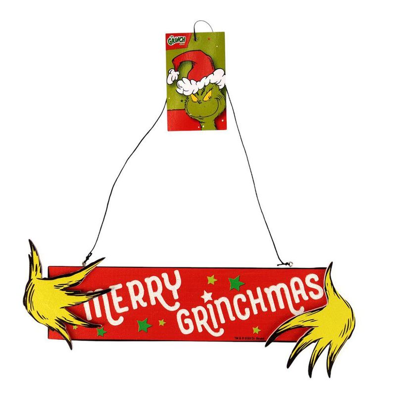 Rótulo Mdf Diseño de Grinch