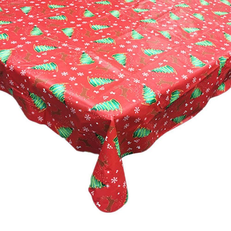 Mantel Rectangular Copos de Navidad