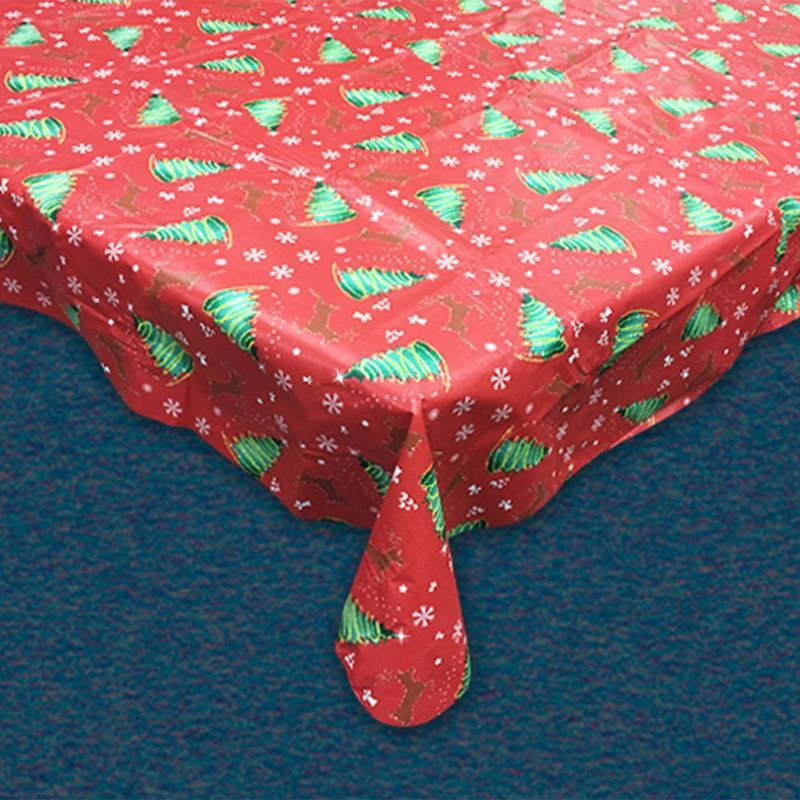 Mantel Rectangular Copos de Navidad