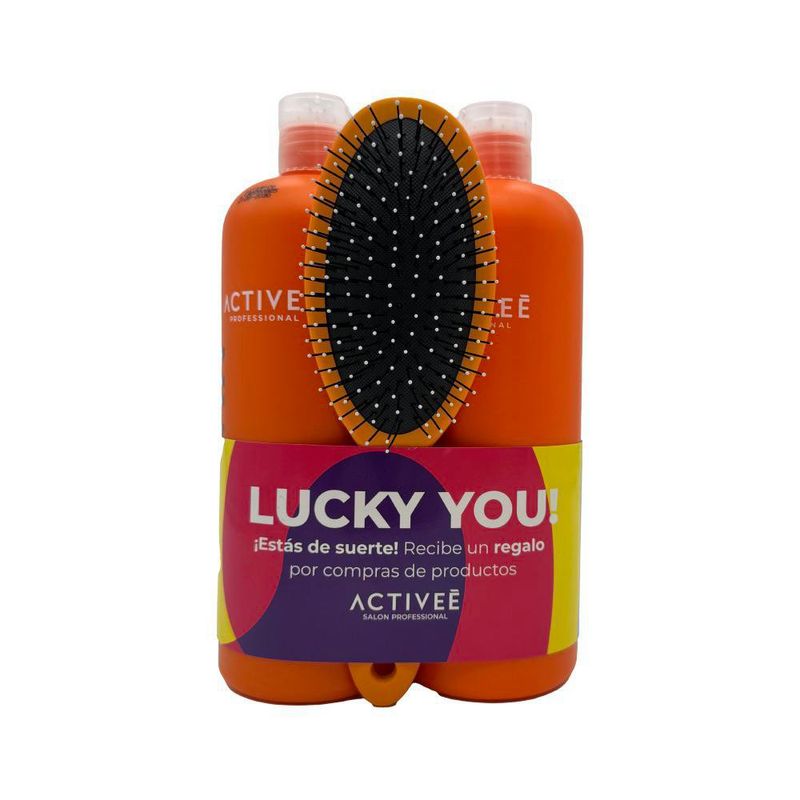 Combo Activeé Shampoo y Acondicionador con Cepillo