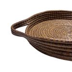 Canasta de Pino Tipo Bandeja Redonda