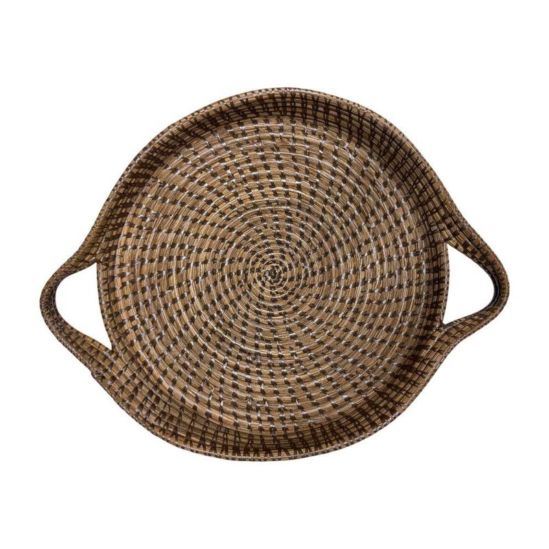 Canasta de Pino Tipo Bandeja Redonda