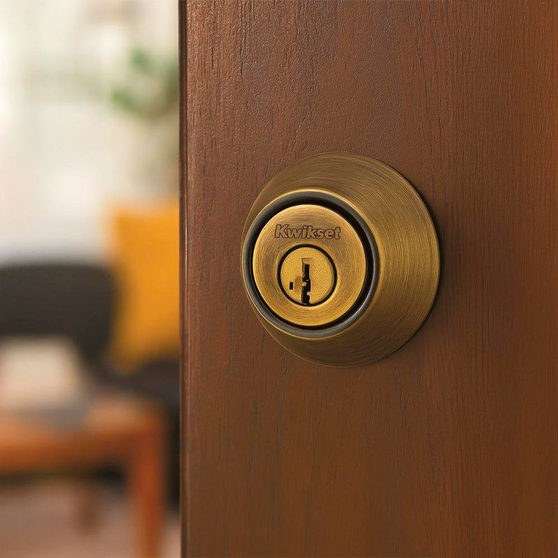 Cerrojo Doble Llave Acabado Laton Antiguo