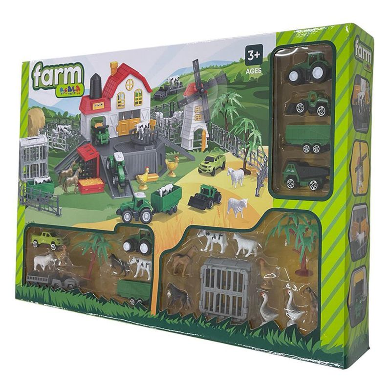 Set de Granja con Animales y Vehículos