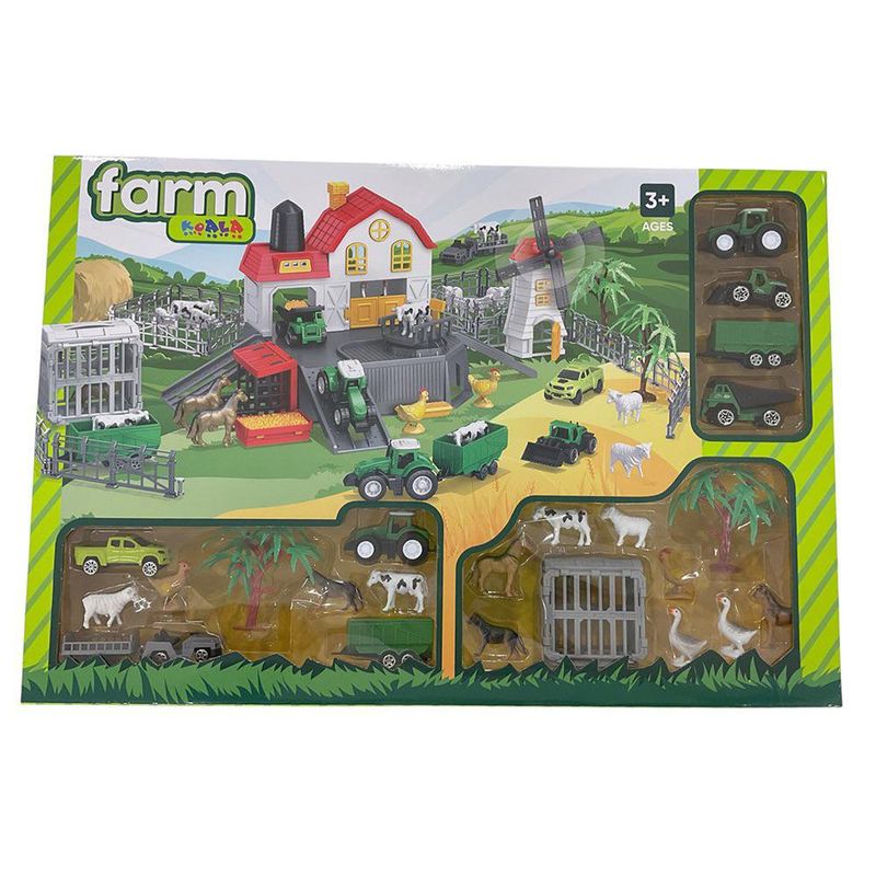 Set de Granja con Animales y Vehículos