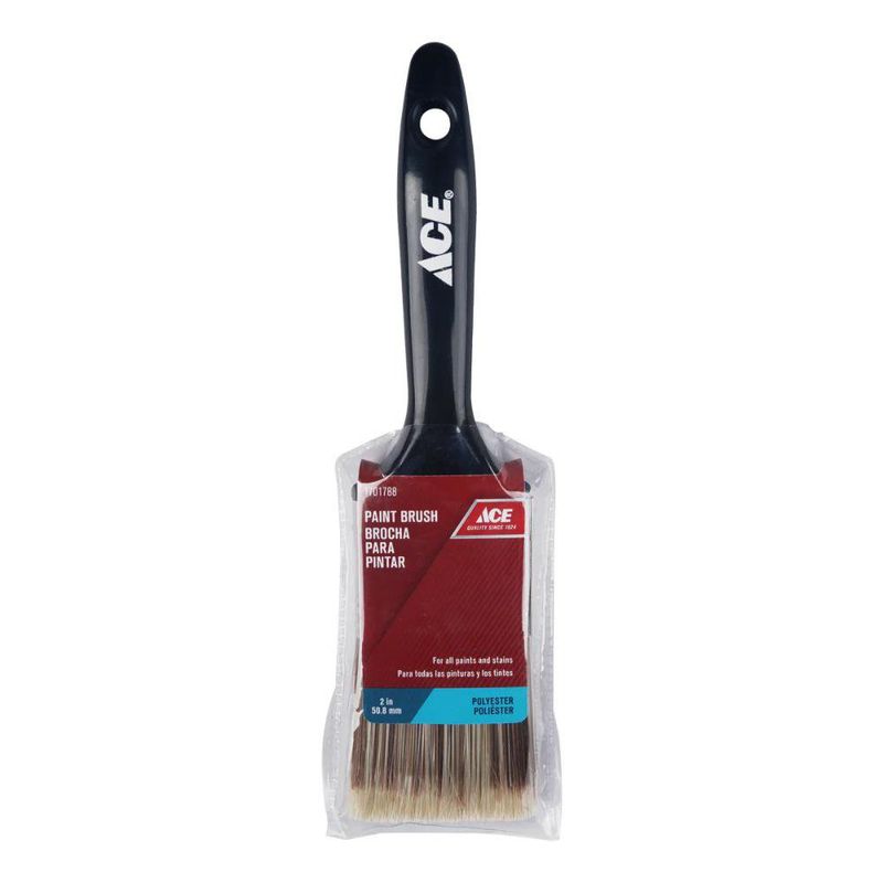 Brocha con Mango Negro y Cerdas Sintéticas