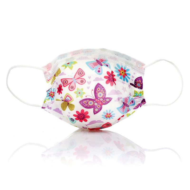 Mascarilla Desechable para Niñas Mariposas