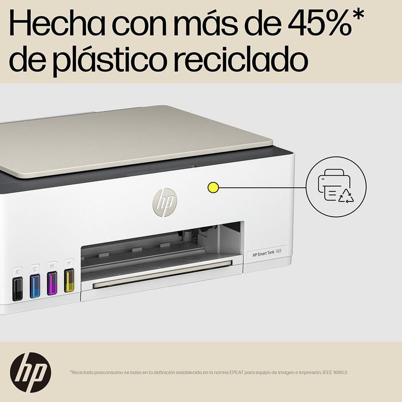 Impresora Multifuncional HP Smart Tank 583 (4A8D7A)
