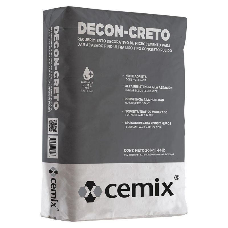 Recubrimiento Decon-Creto de 20 Kg