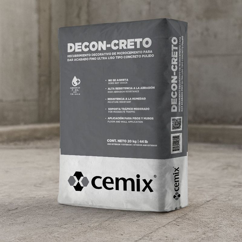 Recubrimiento Decon-Creto de 20 Kg