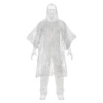 Poncho Desechable de Polietileno Transparente Unisex